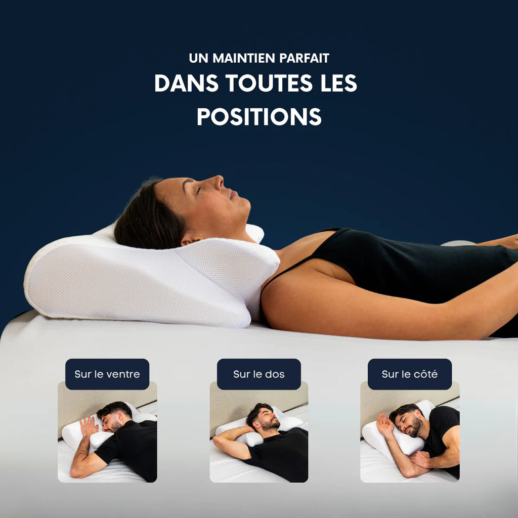 L'oreiller Dormia pour ceux dont le corps encaisse toute la journée.