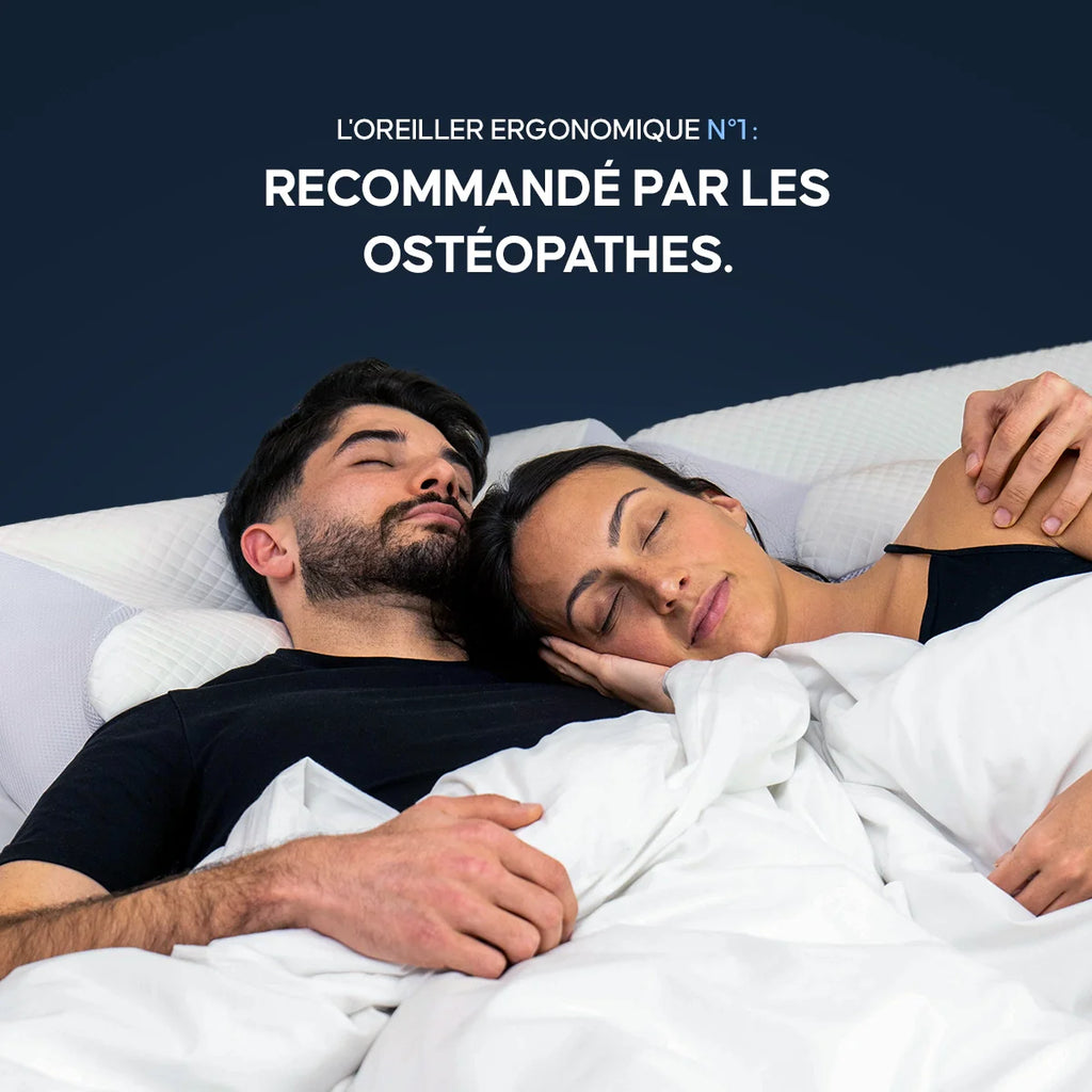L'oreiller Dormia pour ceux dont le corps encaisse toute la journée.